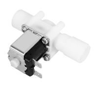 POPETPOP Valvola Solenoide Elettrica Normalmente Chiusa, Valvola Acqua per Irrigazione Prato e Giardino, Dc24v, Filettatura Esterna 20mm, Plastica, Uso