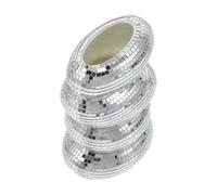 POPETPOP Vaso di Fiori a Spirale a Specchio Argentato Resistente in Plastica Infrangibile, Decorazione Contemporanea per Tavoli da Festa e Centrotavola per Interni Casa e Bagno