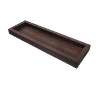 POPETPOP Vassoio in Legno Rustico Stretto per Casa Colonica Portacandele e Centro Tavola per Tavolino Caffè Supporto Sicuro per Candele Organizer Versatile per Cucina e Bagno