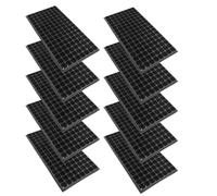 POPETPOP Vassoio per Orticoltura in PVC 128 Celle e 10 Pezzi, Contenitore per Bonsai e DIY Gardening Che Promuove la Crescita e Facile da Rimuovere, per Atmosfera Estiva