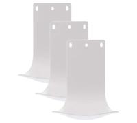 POPETPOP Vassoio Raccogli Gocce per Distributore di Sapone Liquido in Plastica Abs 3 Pezzi, Supporto Antigoccia per Dispenser Automatico, per Uffici, Hotel e Bagni Pubblici