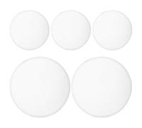 POPETPOP Ventagli Pieghevoli per Feste in Poliestere da 25 CM Ventilatori a Sublimazione Rotondi Set da 5 Pezzi per Eventi all’Aperto e Fai da Te Ventilatori Pieghevoli Compatti