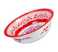 POPETPOP Vintage Enamel Basin, Old Fashioned Mixing Bowl, Spacious Interior, Versatile Use, Classic Oldfashioned Look, per Lavabo e Cucina