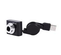 POPETPOP Webcam Usb Con Angolo Di Visione e Microfono Integrato Per Insegnamento Online e Streaming Facile Installazione Driver Per Laptop e Computer Nero