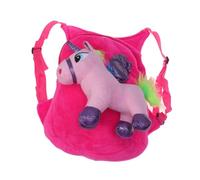 POPETPOP Zaino Unicorno per Bambina in Peluche Rosa, Leggero e Portatile, per L'asilo Design alla Moda e Funzionale per Ragazze