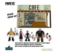 Close Up Set di action figure Popeye Braccio di Ferro Deluxe 5 punti 9 cm MEZCO