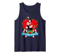 Popeye Olio d'oliva sotto Il vischio Cuore di Natale Love Canotta