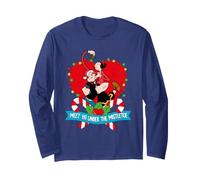 Popeye Olio d'oliva sotto Il vischio Cuore di Natale Love Maglia a Manica