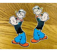 Popeye - Set di adesivi per auto con scritta "der Seemann"