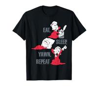 Popeye The Sailor Man Swee'Pea Eat Sleep Yawn Repeat Maglietta