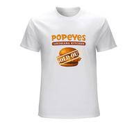 Popeyes Fried Chicken Sandwich Sold out Fast Food Mens Fashion Casual Basic Short Sleeve T-Shirts Size 3XL
