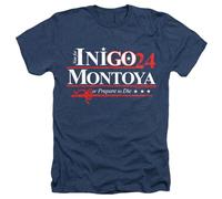 popfunk Princess Bride Inigo Montoya for President 24 T Shirt, Navy, Marina Militare, S Unisex-Adulto
