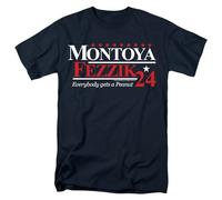 popfunk Princess Bride Montoya And Fezzik for President 24 T Shirt, Navy, Marina Militare, L Unisex-Adulto