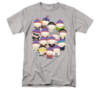 popfunk South Park Many Faces of Stan T Shirt, Grigio (Athletic Heather), L Unisex-Adulto