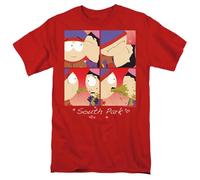 popfunk South Park Valentine's Day Kyle And Wendy Squares T Shirt, Red, Rosso, M Unisex-Adulto