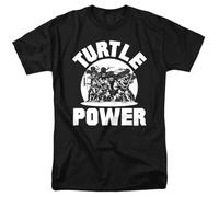popfunk Teenage Mutant Ninja Turtle Power, Maglietta Unisex, Nera, Nero, XL