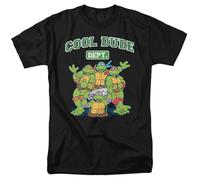 popfunk Teenage Mutant Ninja Turtles Cool Dude Department T Shirt, Black, Nero, 4XL Unisex-Adulto