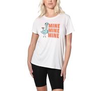 popfunk The Pigeon Hot Dogs Ladies T Shirt, White, Bianco, L Donna
