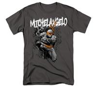 Popfunk TMNT TMNT Michelangelo T-Shirt Unisex, Carbone, S