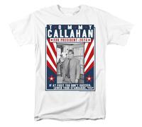 popfunk Tommy Boy Callahan for President 2024 Lower Your Standards T Shirt, White, Bianco, XXL Unisex-Adulto