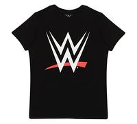 Popgear T-Shirt Logo WWE Nero Moda, 5-6 Anni Bambini e Ragazzi