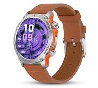 Popglory Smartwatch Uomo Donna, 1.43" AMOLED Orologio Chiamate, Orologio Digitale con Frequenza Cardia/SpO2/Pressione Sanguigna/Sonno/Contapassi, 110+ Sportive Fitness Tracker (No GPS Navigatore)