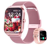 Popglory Smartwatch Uomo Donna, 1.85" Orologio Chiamate, Assistente AI, 100+ mod