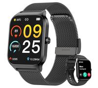 Popglory Smartwatch Uomo Donna Chiamate e WhatsApp, 1.85" Orologio Salute con Pressione Sanguigna, Frequenza Cardiaca, Sonno, 100+ Modalità Sportive Fitness Tracker, Contapassi, Regalo Android iPhone