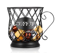 PopHMN Cestello portaoggetti per caffè, Porta Capsule Multiplo Porta caffè Espresso Porta Capsule caffè Portaoggetti da Cucina per Capsule caffè Home Cafe Hotel (Nero) (Nero)