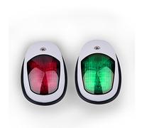 PopHMN Luce di Navigazione per Barche, luci di Navigazione a LED 12V Luce per Barche Marine Verde e Rossa per Yacht Skeeter (1 Paio)