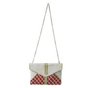 POPINJAY Borsa A Busta Bianca Anfa #POP1 8'5"x12' Taglia Unica NWT