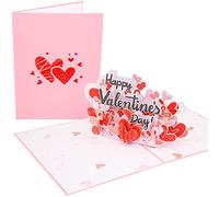 PopLife® Biglietto pop-up 3D con scritta "Happy Valentine's Sign", per anniversario, festa della mamma, San Valentino, appuntamento, compleanno, solo perché, per mamma, fidanzata, marito