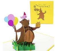 PopLife Cards Dancing Bear 3D pop-up biglietto di auguri - tutte le occasioni
