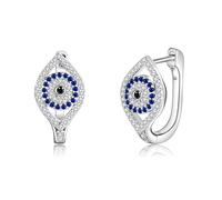 POPLYKE Eye Evil/Paw Print/Moonstone/Celti/Owl orecchini per le donne in argento Sterling anello orecchini gioielli per le donne, Zirconia cubica, Nessuna pietra preziosa