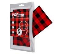 Popme Mascherina Chirurgica Tartan Rosso 5 Pezzi