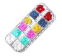 Popolare 12 Stili FlatBack Cristalli Mix Colori Multi Forme Strass per Art 3D Decorazione Pietre Set Box