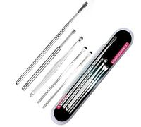 Popolare 5 Pezzi/Set Argento Acciaio Inox Earpick Orecchio Molla Vite Orecchio Propria Scelta D'Oro Creativo e UtilePratico e intelligente