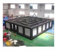 Popolare 8 x 8 m gonfiabile labirinto gioco Oxford gonfiabile Halloween labirinto casa stregata per giochi all'aperto e divertimento (26 piedi x 25 piedi con ventilatore)