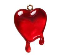 Popolare Acrilico Amore Goccia Sangue Accessori Fai Da Te Pendenti A Forma Cuore Colore Fai Da Te Braccialetto Fatto A Mano Collana Orecchini Materiali Colore Cuore Cartellini Orecchini Collana