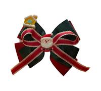Popolare Bowknot Clip di Capelli Tessuto Antiscivolo Forte Clip di Natale Disegni A Tema Per Le Donne E Il Bambino Di Tutti I Giorni