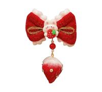 Popolare Bowknot Clip di Capelli Tessuto di Tutti I Giorni Ornamento Dei Capelli Antiscivolo Forte Clip Natale Disegni A Tema Per Donne
