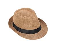 Popolare Cappello Panama in Lino Pieghevole Design Unisex Protezione Solare per Eventi in Spiaggia Matrimoni Signori Vestirsi Copricapo Fedora da Sposa per Uomini E Donne