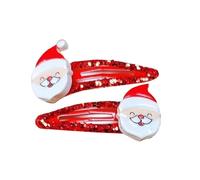 Popolare clip per capelli di Natale, 1 paio di capelli, ornamento di tutti i giorni, non-silip, forte clip di Natale, design a tema per donne e bambini