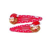 Popolare clip per capelli di Natale, 1 paio di capelli, ornamento di tutti i giorni, non-silip, forte clip di Natale, design a tema per donne e bambini