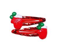 Popolare fermaglio per capelli di Natale 1 paio di ornamenti per capelli antiscivolo forte clip disegni a tema natalizio per donne e bambini