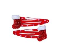 Popolare fermaglio per capelli di Natale 1 paio di ornamenti per capelli antiscivolo forte clip disegni a tema natalizio per donne e bambini