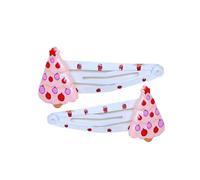 Popolare fermaglio per capelli di Natale 1 paio di ornamenti per capelli antiscivolo forte clip disegni a tema natalizio per donne e bambini
