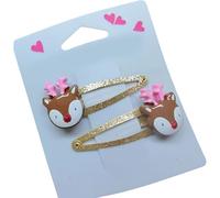 Popolare fermaglio per capelli di Natale 1 paio di ornamenti per capelli antiscivolo forte clip disegni a tema natalizio per donne e bambini