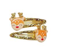 Popolare fermaglio per capelli natalizio, 1 paio, ornamento per capelli per tutti i giorni, antiscivolo, forte clip, disegni a tema natalizio per donne e bambini