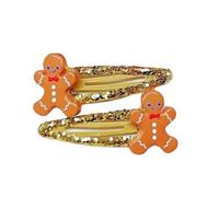 Popolare fermaglio per capelli natalizio, 1 paio, ornamento per capelli per tutti i giorni, antiscivolo, forte clip, disegni a tema natalizio per donne e bambini